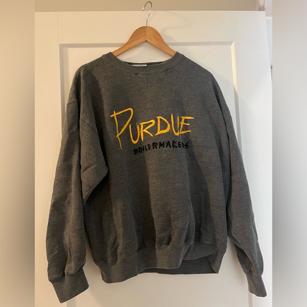Vintage Embroidered Purdue Sweatshirt